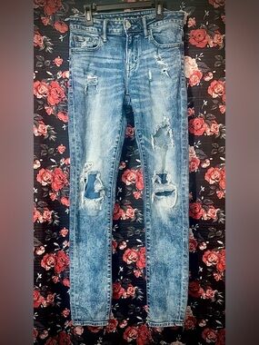 American Eagle Outfitters Dark Blue Skinny Jeans